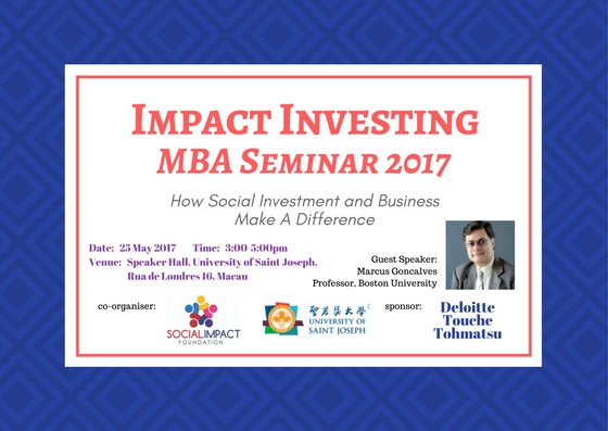 USJ_Impact Investing MBA Seminar