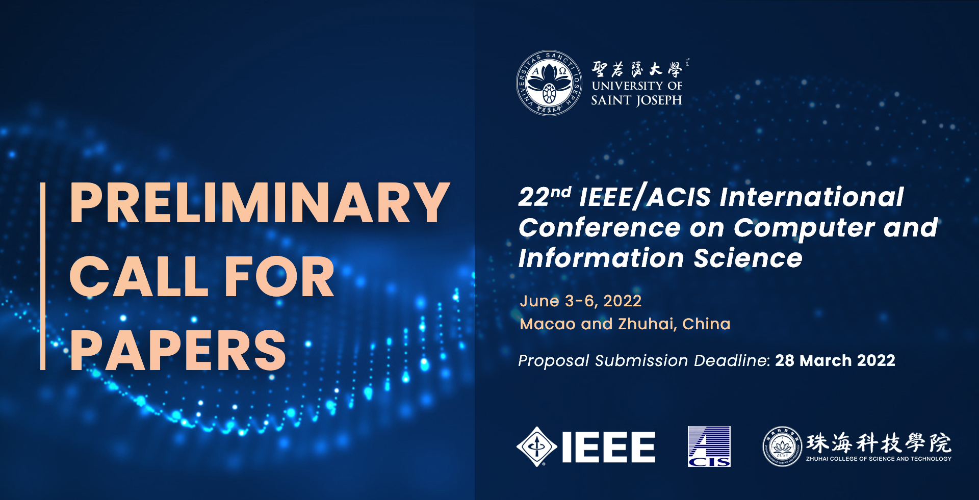 Preliminary Call for Papers 22nd IEEE/ACIS International Conference