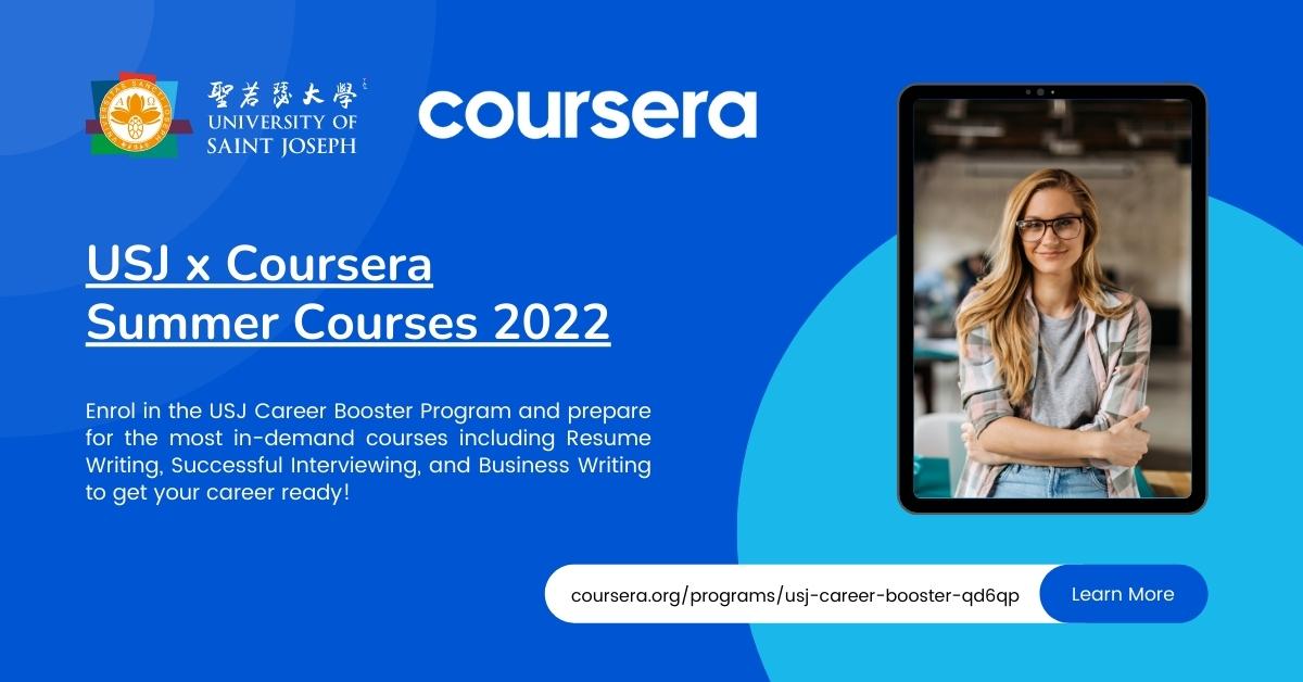 USJ x Coursera Summer Courses 2022 USJ Macao